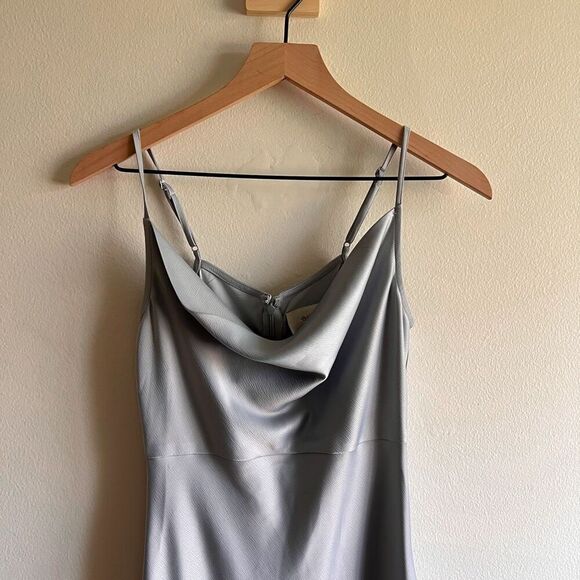 Anthro BHLDN Cali Satin Charmeuse Midi Dress Size 0 - Picture 4 of 6